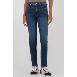 KUT Womens 6L Elizabeth Fab Ab Straight High Waist Blue Dark Wash Denim Jeans